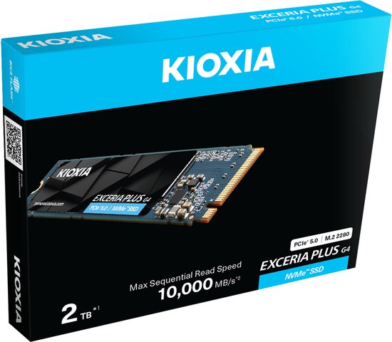 Kioxia LVD10Z002TG8 internal solid state drive 2 TB M.2 PCI Express 5.0 NVMe BiCS FLASH TLC van Kioxia — afbeelding 2