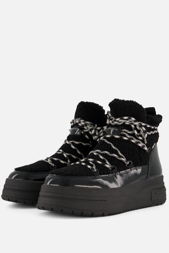 Tamaris Snowboots Ziengs Tamaris Winterboots Zwart Textiel Dames