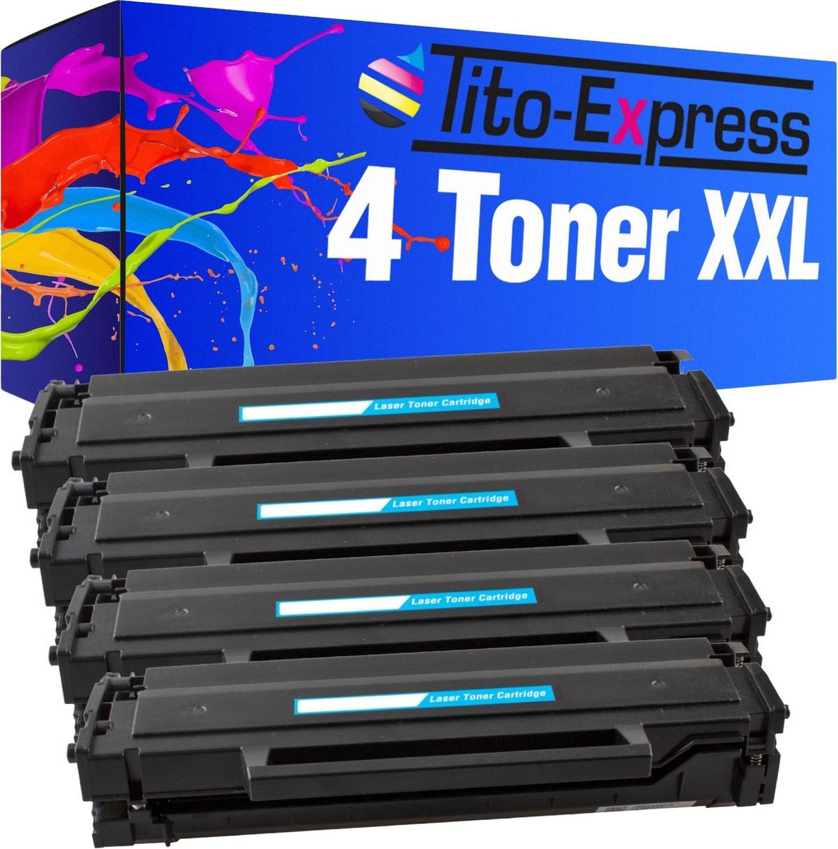 PlatinumSerie 4x toner cartridge alternatief voor Samsung MLT-D111S Black - Tito-EXpress