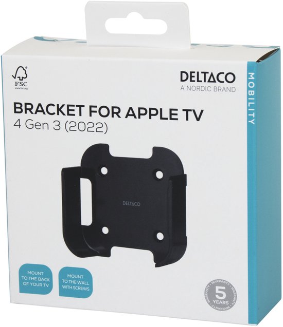 Deltaco Apple TV houder - Geschikt voor Apple TV 4K Gen 3 (2022) van Merkloos — afbeelding 3