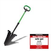 Hammersmith RayzerShovel All-in-One Spade - Tuiniersschop voor harde, steenachtige grond - Schop met wortelzaag en soft-touch handvat - Extra brede profielrand - 115cm lengte - Tuinschop