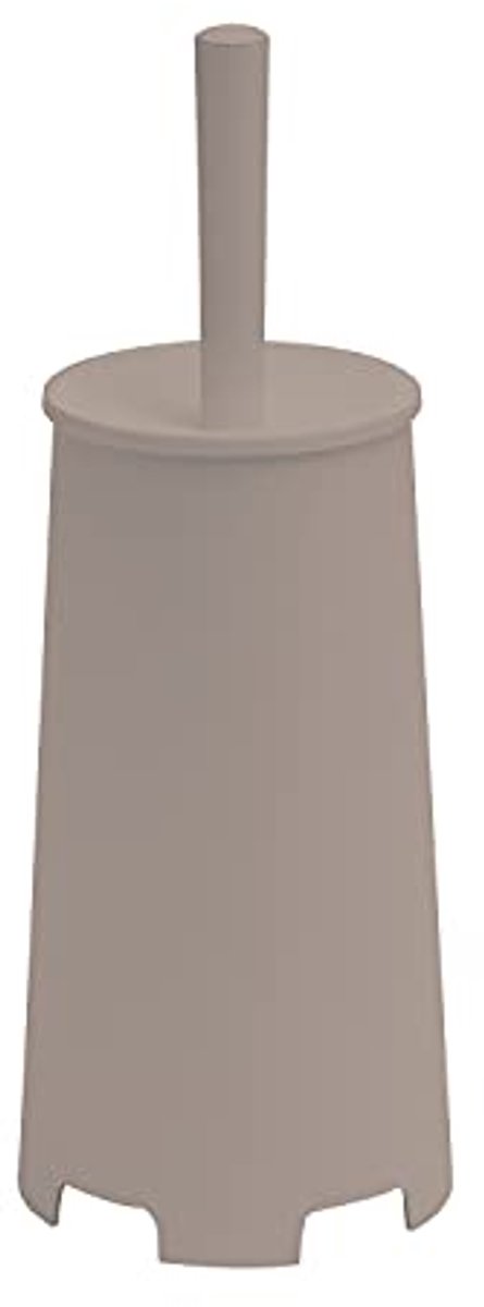 Gedy G-Oscar staande toiletborstel, kleur licht taupe, 35 x 13 x 13 cm, gewicht 0,396 kg, toiletborstel met borstelharen gemaakt van thermoplastische harsen, 2 jaar garantie 2, ontwerp R & E