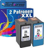 PlatinumSerie® set 2 x cartridge alternatief voor Lexmark XL 28 & 29 XL black