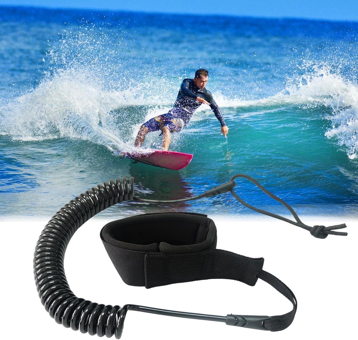 Intrekbare Surfboard Leash Paddle Leash Voetriem voor Surfboard Verticale Peddel Kayak