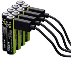 Verico LoopEnergy USB-C Oplaadbare batterij (USB-C) Li-ion 600 mAh 1.5 V 8 stuk(s)