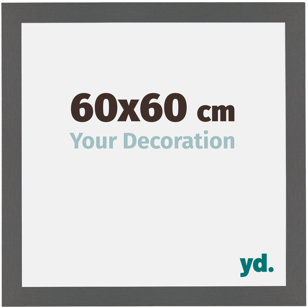 yd. Your Decoration - Fotolijst 60x60 cm - MDF - Antraciet - Mura