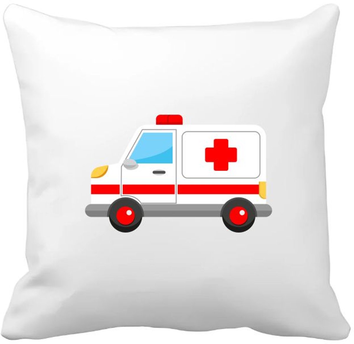 Akyol ambulance Kussen hoes - Auto - ambulance medewerkers - zorgmedewerkers - hulpdiensten - ziekenwagen - 40 bij 40 cm Multicolor