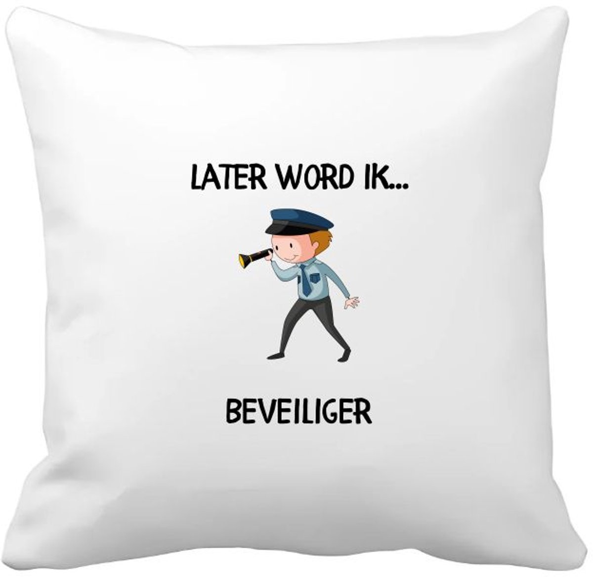 Akyol later word ik beveiliger Kussen hoes - Beveiliger - beveiligers - securitymedewerker - toezichthouder - bodyguard - 40 bij 40 cm Multicolor