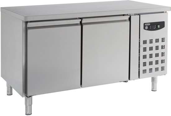 Combisteel Bakkerij Koelwerkbank - STANDARD LINE - 428L - 2 Deuren EN600x400 - +2°C/+8°C - Geforceerd - 1510x800x860mm