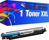 PlatinumSerie 1x toner cartridge alternatief voor HP CE311A Cyan