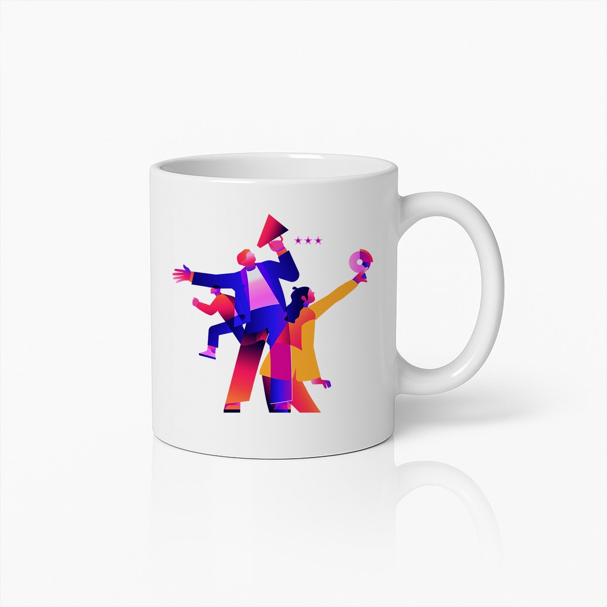 Dynamische Teamwork en Leiderschap Mok – Motiverende Koffiebeker voor op kantoor