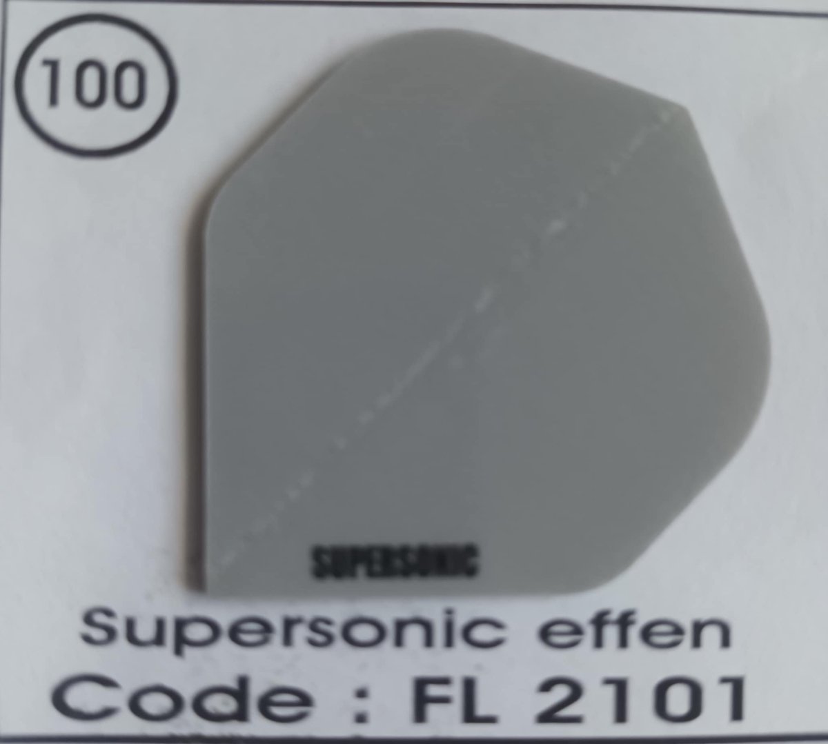 Dart Flights - 10 sets (30 stuks) - 100 micro - Supersonic - FL2101 - Grijs