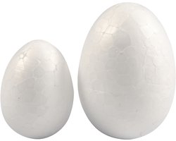 10x Piepschuimen ei hobby/knutsel materiaal - Paaseieren maken