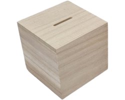 Houten Spaarpot om Zelf te Versieren