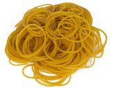 Benson Elastiekjes - 1x zak 50 gram - bruin - hobby - kantoor - elastiek