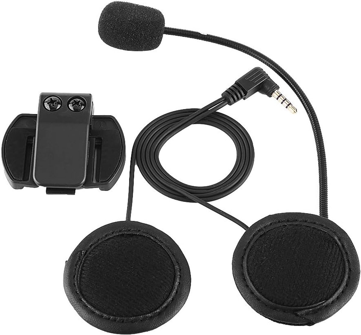 Motorhelm Headset - Intercom - Bluetooth - Zwart