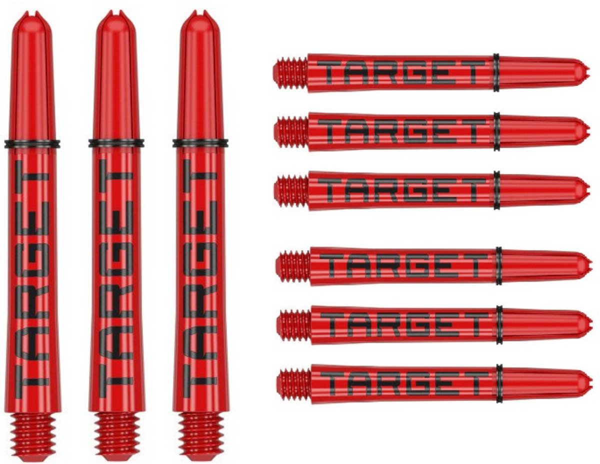 Target Pro Grip Tag 3 Set Red Black - Dart Shafts