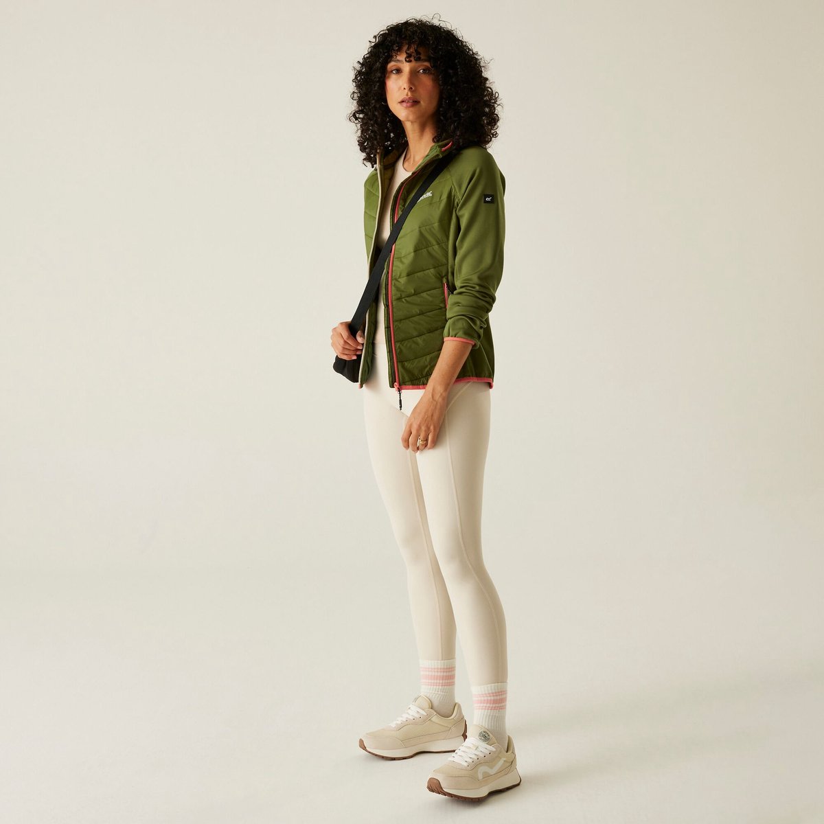 Gevulde Jas Dames Insulated Hooded Andreson V Hybrid Groen