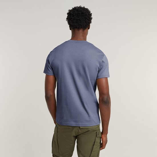 T-shirt Uomo G-STAR Old Skool Logo – Manica Lunga, Colore Nero (dk Black), Taglia XXL, Cotone Comfort