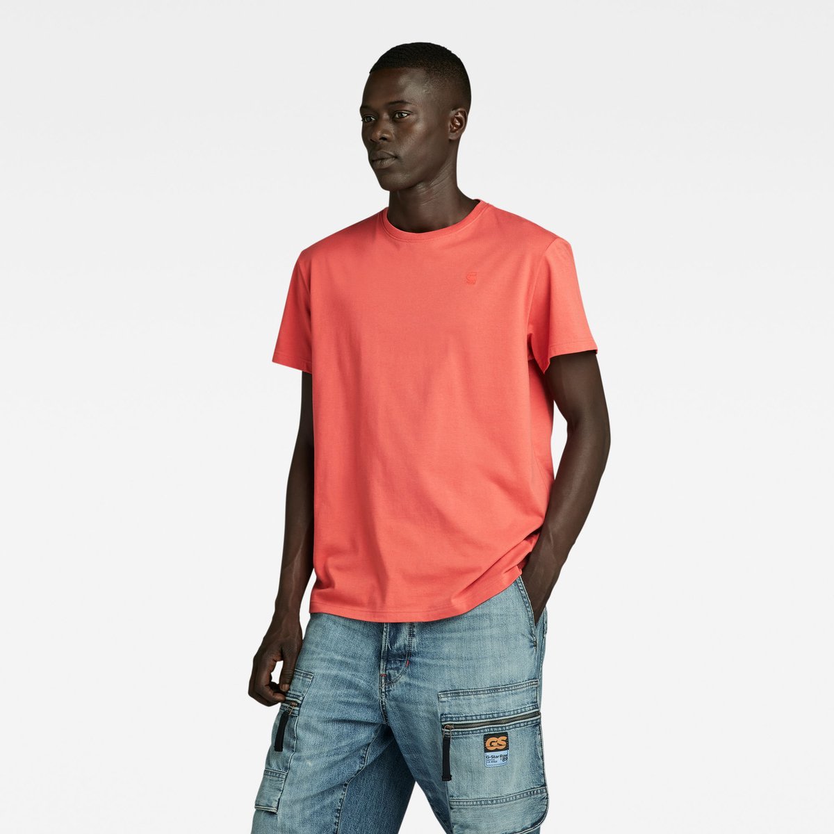 G-Star Base-s r t ss Heren T-shirts Rood
