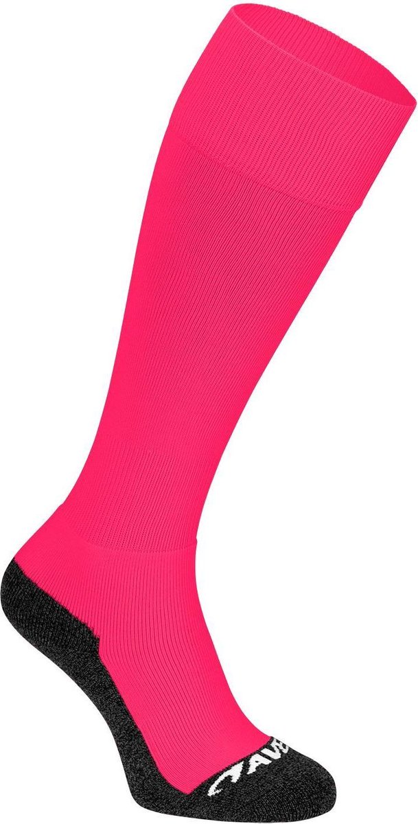 Avento Voetbalsokken - Comfort - Lang - Fluorroze/Grijs