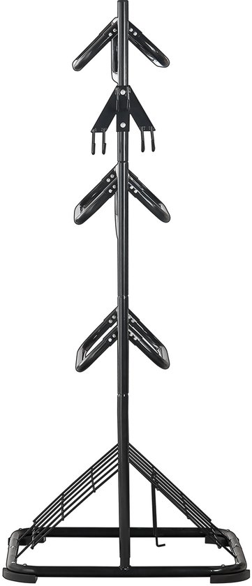 76.2 x 76.2 x 173.73 cm Vrijstaande zadelstandaard, zadelhouder met 3 niveaus, robuuste zadeldekenhouder met afneembare en draaibare niveaus, Engelse en Western zadelhouder
