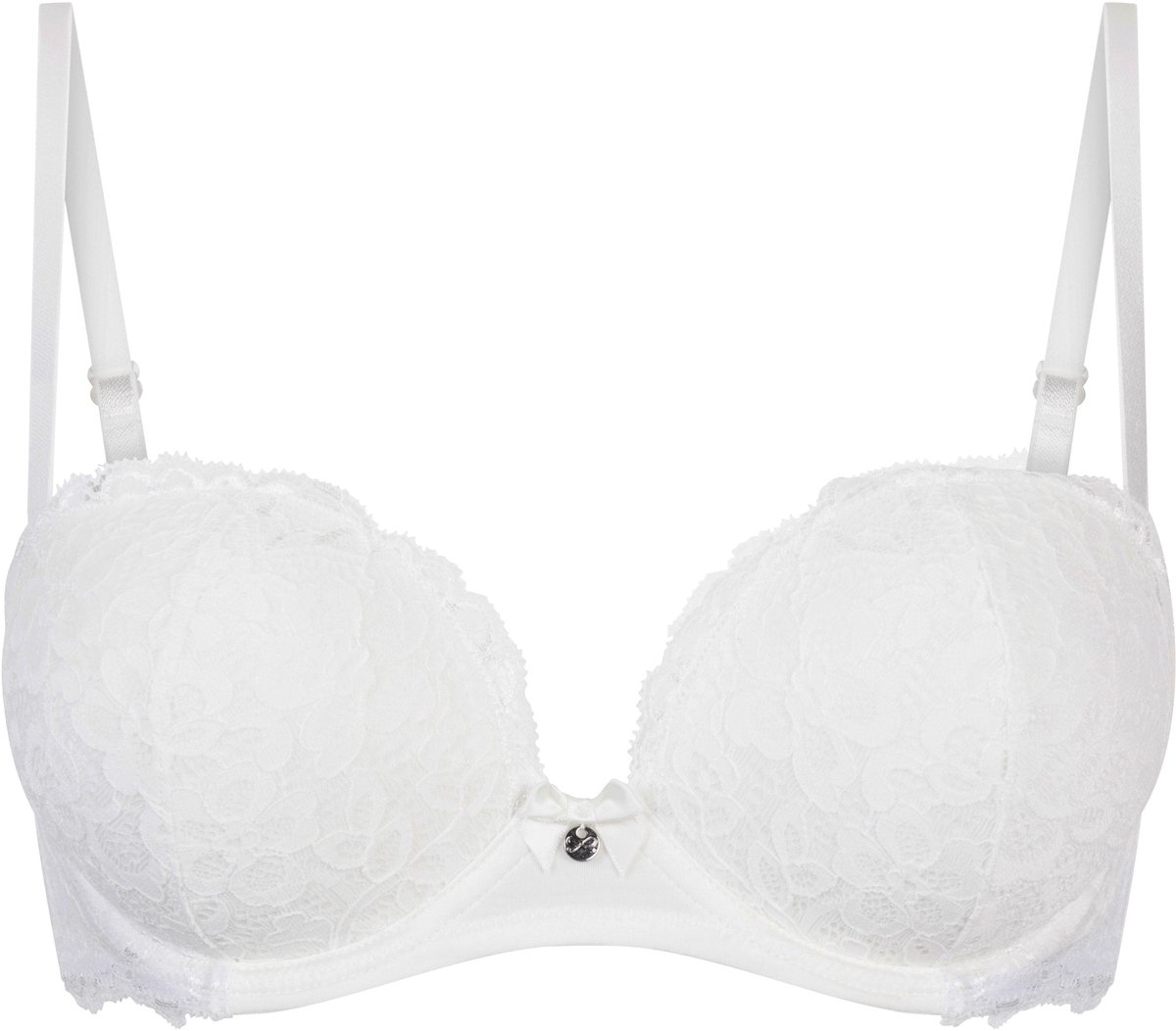 Hunkemöller Dames Lingerie Voorgevormde strapless maximizer beugel bh Marine - Wit