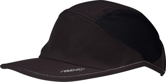 Avento Runningcap - Basic Black - Quick Dry - Zwart