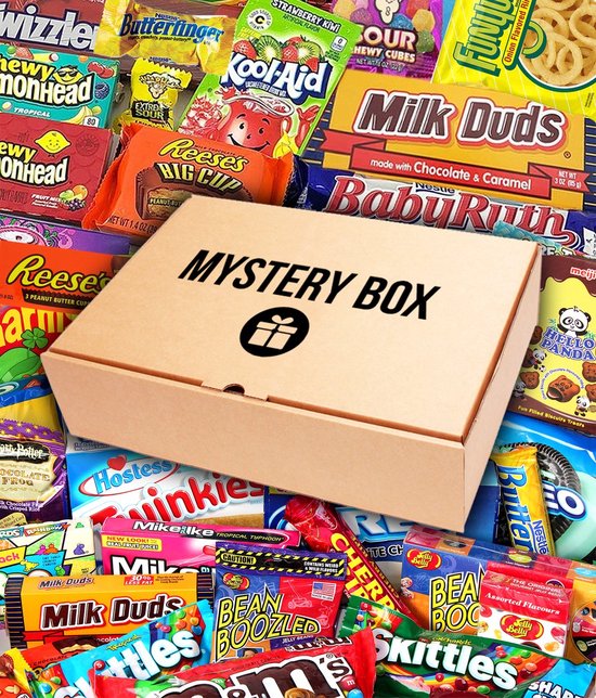 Mystery snackbox XL - Amerikaans Snoep - Mysterie box - Snoep box ...