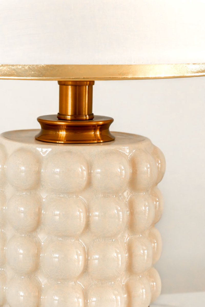 VL HOME Creatief ontwerp wit keramiek nachtkastje kant bed lamp