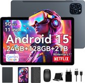 Bol.com TABWEE OSCAL BLACKVIEW T90 Tablet 11" FHD 24 GB RAM 128 GB ROM - 2 TB SD Android 15 8000 mAh Gemini AI met toetsenbord(Q... aanbieding