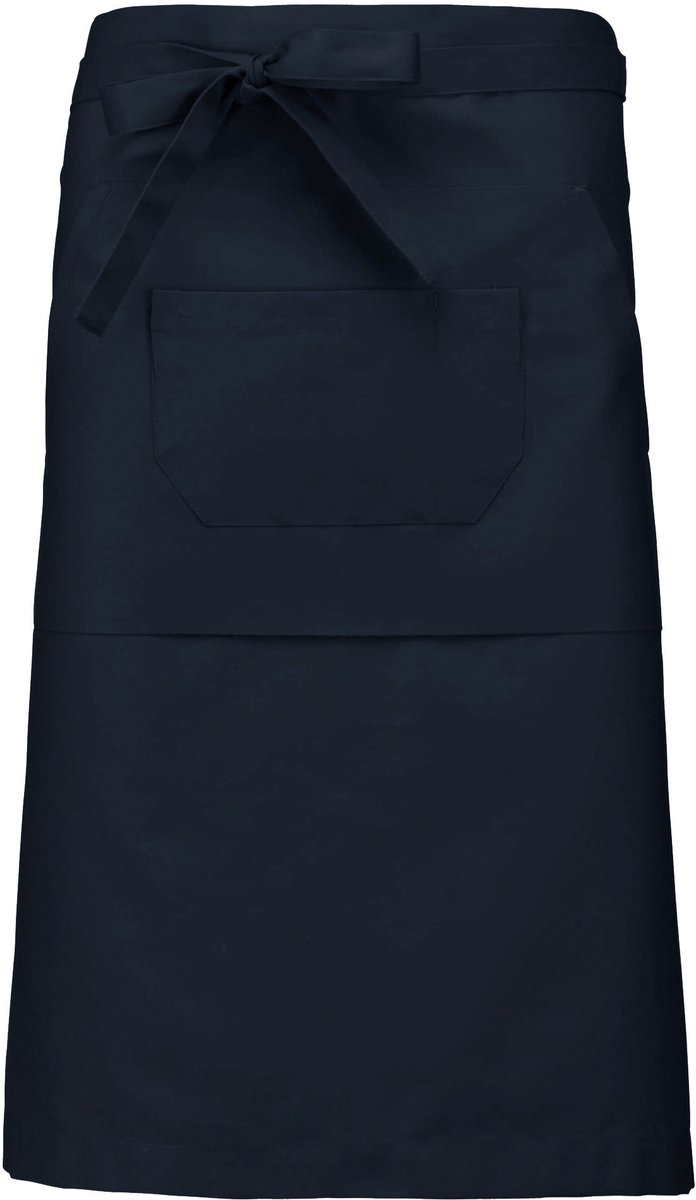 Schort/Tuniek/Werkblouse Unisex One Size Kariban Navy 65% Polyester, 35% Katoen