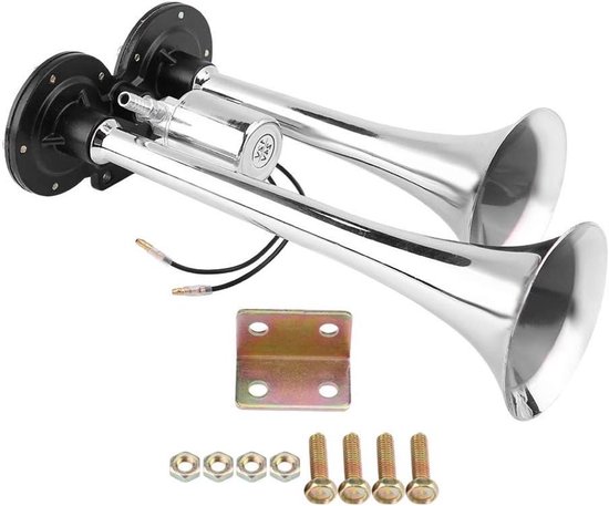 Bocina De Aire Doble Trompeta DHUILE 12V 150dB – Superfuerte Para Coche, Camión Y SUV