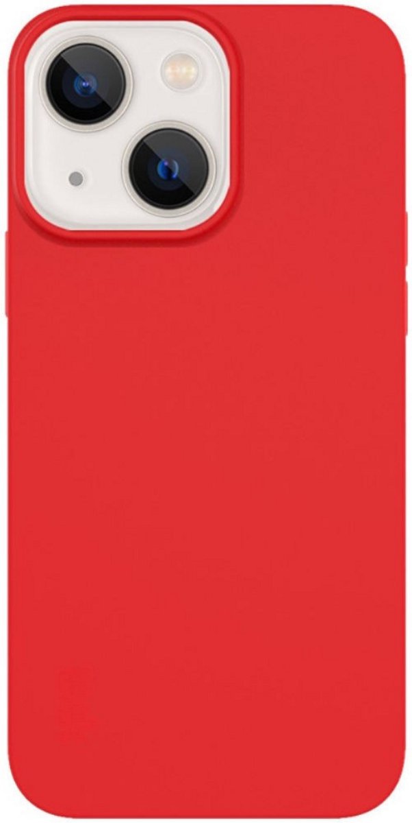 Geschikt voor iPhone 13 - iphone 14 TPU hoesje met camera bescherming - TPU back cover - rood