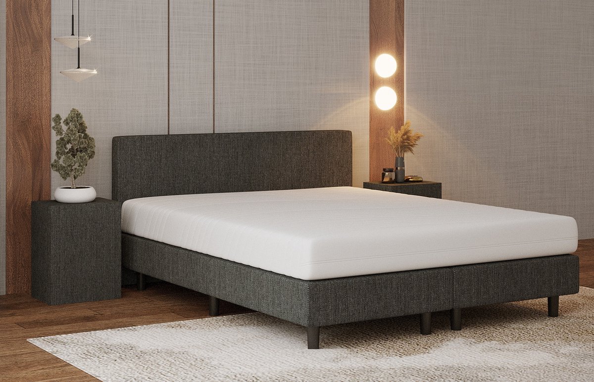 Nessa Nessa Boxspring Bjorn Antraciet – Pocketvering - afbeelding 2