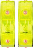 Avento Sport - Reflectie armbanden - Set - LED - Fluorgeel