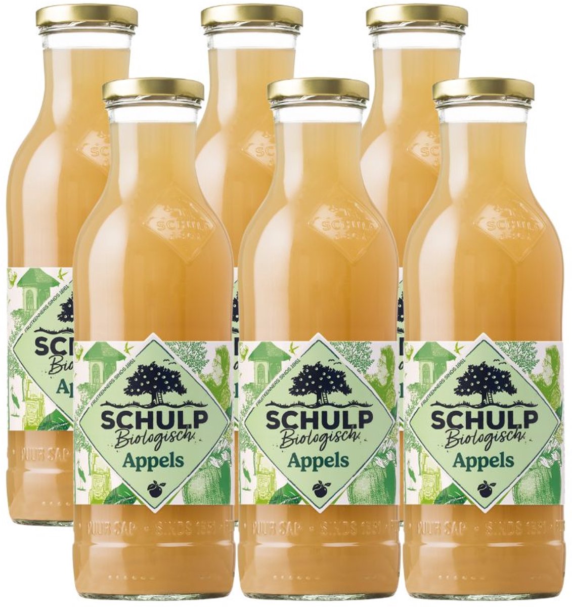Goedkoopste Schulp Appelsap Biologisch 6 x 0,75 liter