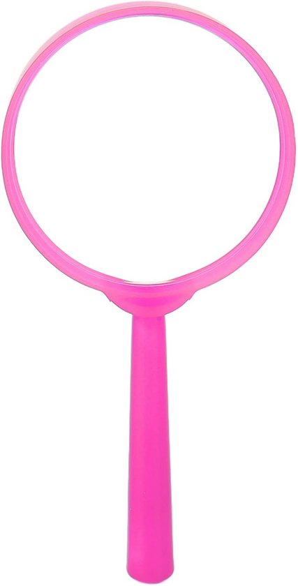Mini Handheld Lezen Vergrootglas Glas Handheld Groot Vergrootglas Duurzame Sieraden HD Vergrootglas Lens voor Studenten Kinderen Senioren Lezen(Roze