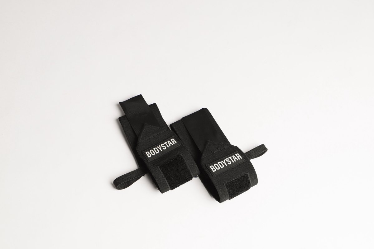 BodyStar Wrist Wraps Zwart - Polsbanden geschikt voor Fitness, Powerlifting, Crossfit en Krachttraining - Wrist Wraps voor Dames en Heren