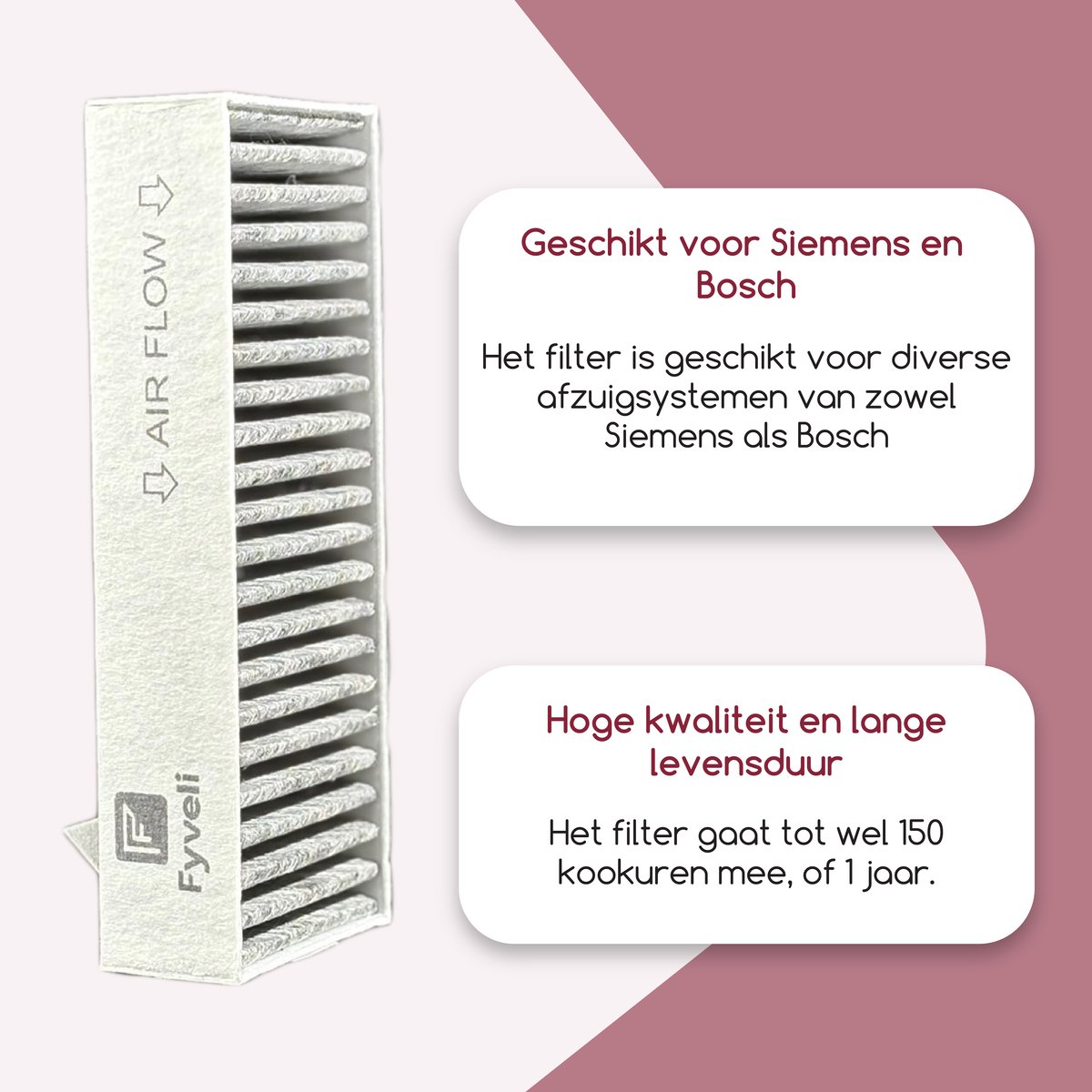 XPJBKC 8 stuks actieve koolstoffilters, voor Siemens Clean Air HZ9VRCR0