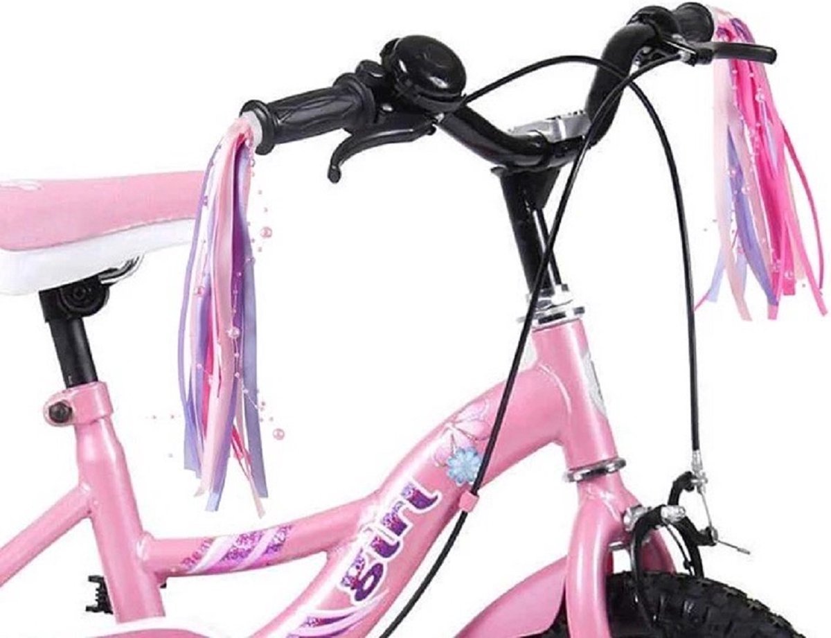 New Age Devi - Stuurslingers - Roze Paars - Fiets Stuurversiering - Versier je Handvatten met deze Prachtige Slingers - 2 stuks van 24 cm