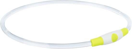 Trixie - Halsband - USB - Flash Light - Lichtgevend - Oplaadbaar - TPU - Groen - 65X0.8 cm