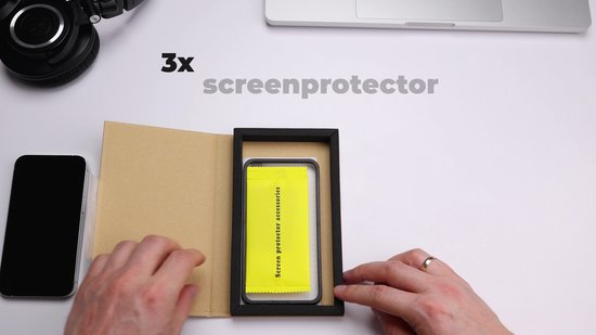 Protection d'écran pour Samsung Galaxy A15 - Avec outil d'alignement - Verre trempé - Protection d'écran en Tempered Glass - 3 pièces