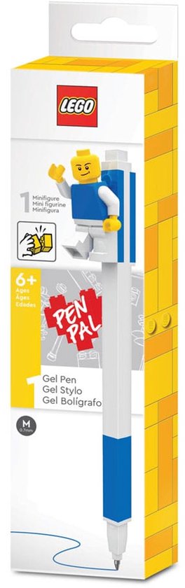 LEGO - Gel Pen - met minifiguur - blauw