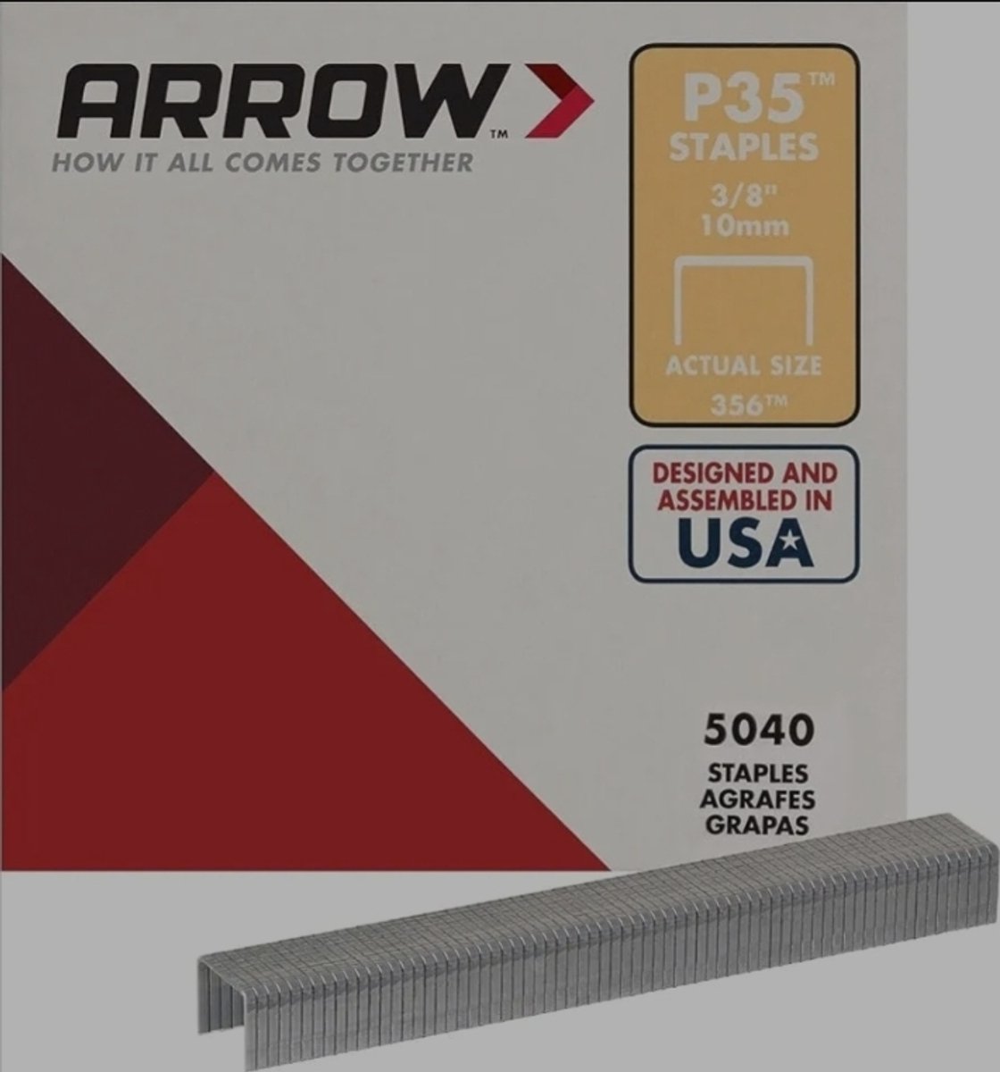 Arrow - P35 nietjes 356 Niet 3/8" 10mm - 5000 stuks