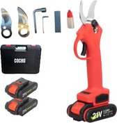 Bol.com COCHO® Elektrische Snoeischaar - Snoeizaag met 2X Accu - Heggenschaar aanbieding