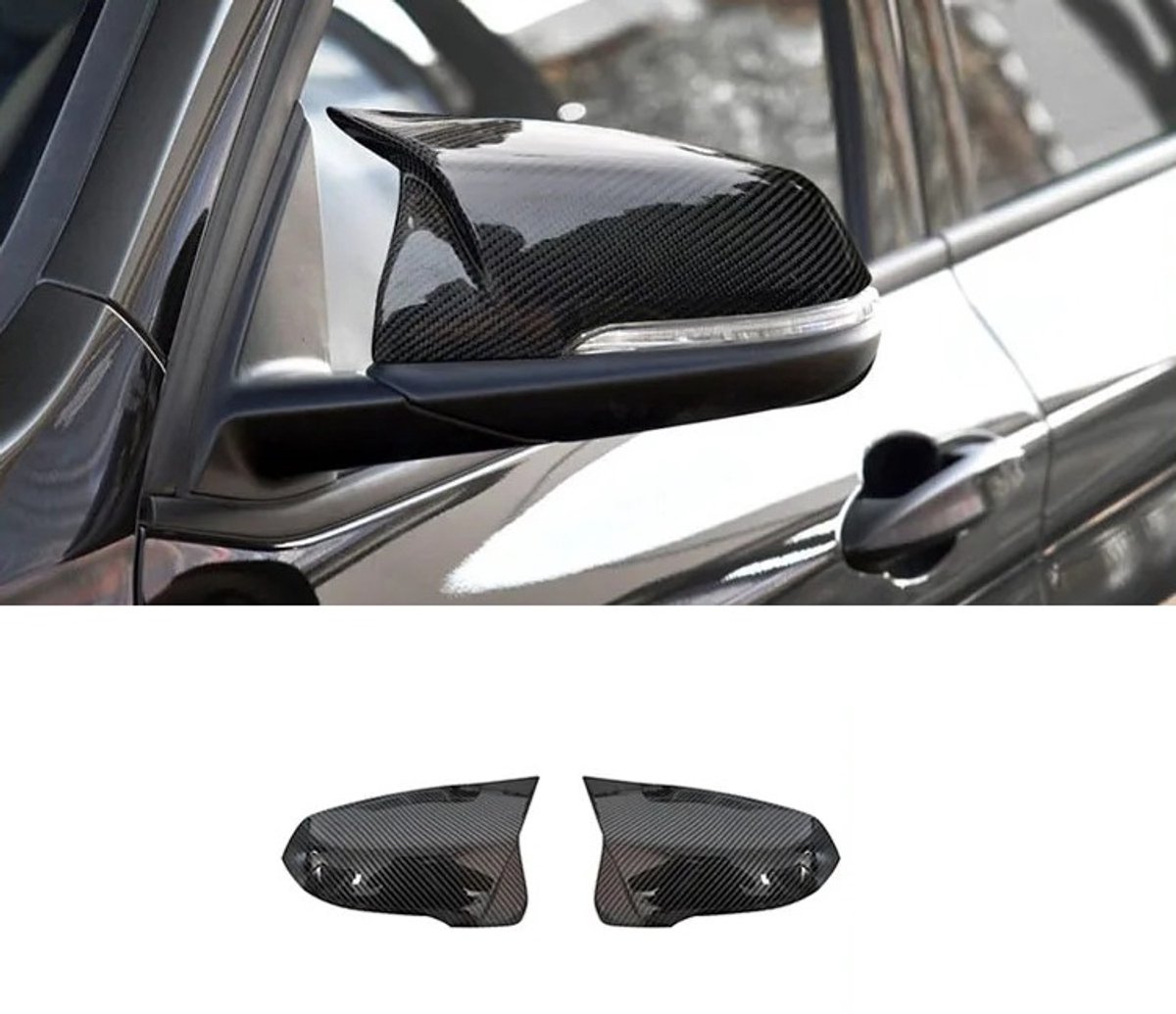 Performance Spiegelcover - Carbonlook - Passend Für BMW F48 X1 F39 X2 G29 Z4 F52 F40 Toyota Supra