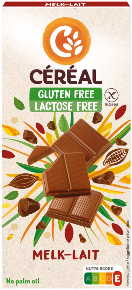 Goedkoopste Céréal Melkchocolade Glutenvrij & Lactosevrij - 5 x 100 gr - Voordeelverpakking