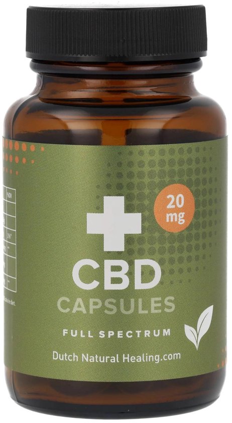 Dutch Natural Healing - CBD Capsules 20MG - 60 stuks - 100% Full spectrum