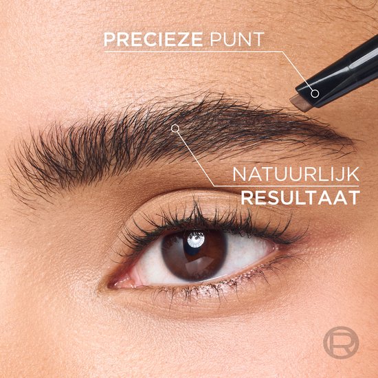 L'Oréal Paris Infaillible 24H Brow Filling Triangular Pencil - 6.0 Dark Blonde - Opdraaibaar wenkbrauwpotlood - 9.2gr